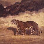 Tiger Walking to the Left (Tigre marchant vers la gauche)