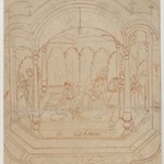 Large First Drawing for a Miniature Painting