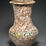 Funerary Vessel of the Wab-priest of Amon, Nefer-her, Painted to Imitate Stone
