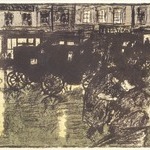 Street at Evening in the Rain (Rue le soir, sous la pluie)