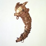 Part of a Very Large Earring with Bulls Head