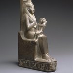 Statue of Isis Holding the Child Horus
