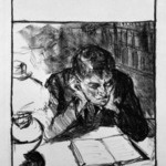 Man Reading (Self-Portrait) (Lesender Mann [Selbstbildnis])
