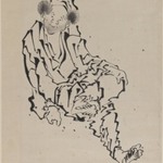 Drawing of Man Seated with Left Leg Resting over Right Knee