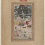 Sadhus Gathered Around a Fire