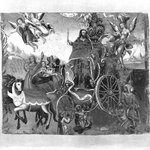 Triumph of Christ the King with the four continents