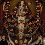Virgin of Pomata with St. Nicholas Tolentino and St. Rose of Lima