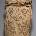 False Head for Burial Bundle or Mummy Mask