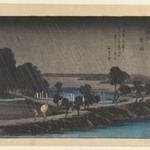 Azumi no Mori Yau, Evening Rain at Azumi no Mori