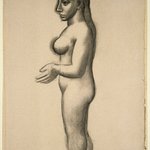 Nude Standing in Profile (Nu debout en profil)