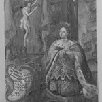Queen Kneeling Before Cross