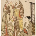 Two Women Standing, from series "Tosai Yuri Bijin Awase"
