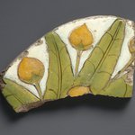 Tile Fragment with Mandragora Fruit and Leaves