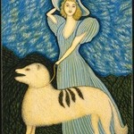Girl with Dog