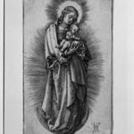 The Virgin on the Crescent with Short Hair Tied With a Ribbon