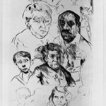 Various Heads and Self-Portrait (Verschiedene K&ouml;pfe und Selbstbildnis)