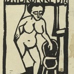 Title Page Woodcut for the Annual Report 1911-1912 of the Artists Group "Br&uuml;cke" (Titelholzschnitt zum Jahresbericht 1911-1912 der K&uuml;nstlergruppe "Br&uuml;cke")