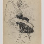 Recto: Man Reading; Verso: Young Girl