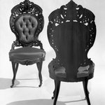 Side chair (one of a set of three) (Rococo Revival style)