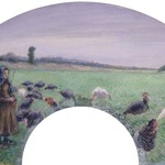 Girl in Field with Turkeys (La Dindonni&egrave;re)