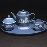 Teapot and Lid, Part of A Jasper Tea Service