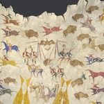 Painted Elk Hide Robe