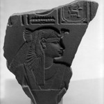 Irregular Fragmentary Slab with Queens Bust Looking Right