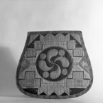 Quilled Panel, possibly from the side of a box or a seat cover