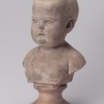 Bust of a Baby on Pedestal