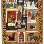 Double-sided Leaf from a Chandana Malayaqiri Varta series