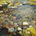 Val dAosta (A Stream over Rocks; Stream in Val dAosta"