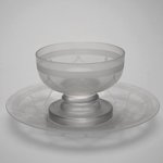 Sherbet Glass and Plate, "St. Tropez,"  Part of Nine-Piece Setting