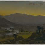 River Valley in the Moonlight