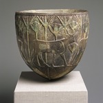 Faience Vessel with Procession of Four Bulls