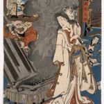 Yoshikado Visiting the Old temple at Soma