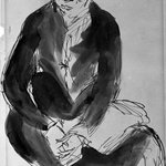 Woman Sitting with Hands Clasped in Her Lap