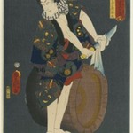 The Actor Kawarazaki Gonjuro I (1838-1903) as Osarabakuzo Denji, from the series "Thieves in Designs of the Time"