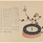 Compass and Branch of Flowering Cherry