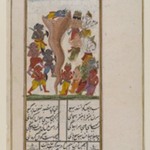 Krishna Subdues the Serpent Aghasura, Page from an unidentified Hindu manuscript
