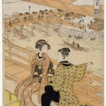 Couple Seated by a River