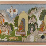 Arjunas Penance, Scene from a Mahabharata Series
