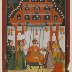 Hindola Raga, Page from a Dispersed Ragamala Series