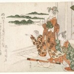 Beauties Looking at the Sea in Early Spring, from Contest of the Immortals of Poetry (Kasen awase)