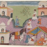 Courtiers Escapades, Page from an Unidentified Narrative Series