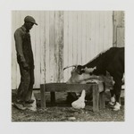 [Untitled] (Farmer with Cow)