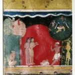 Krishna Steals the Gopis Clothes, Page from a Dated Rasikapriya Series