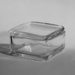 Square Container with Lid, from 10-Piece Set of Kitchen Storage Glassware, Kubus