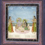Krishna and Radha Seated on a Terrace