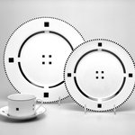 Cup and Saucer, from Four-piece Place Setting, "Tuxedo"