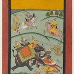 Nata Ragini, page from a dispersed Ragamala series